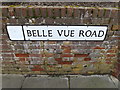 TM1745 : Belle Vue Road sign by Geographer