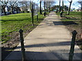 Fortune Green, seen from the Fortune Green Road entrance