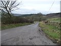 Minor road through Lindley, heading west