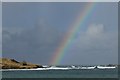 HP5605 : Rainbow and Brough Holm, Westing by Mike Pennington
