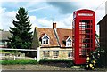 Telephone kiosk at Castle Bytham, near Bourne, Lincolnshire