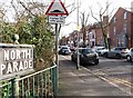 North Parade viewed from its junction with the Middle Ormeau Road