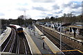 Virginia Water rail station seen from footbridge