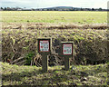 Pipeline markers on Bleak Lane