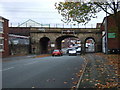 Arched railway bridge over Fylde Road