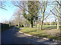 Caldecote Road, Newnham, alongside The Green