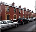 Car-lined Mill Street, Usk