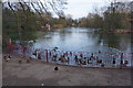 Boating lake in Queens Park