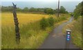 Millennium Milepost on cycle path