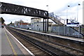 Footbridge in Egham railway station