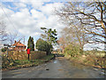 Postbox at the crossroads in Gromford