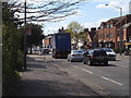 Westbound traffic in Coten End, Warwick