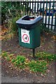 Dog waste bin, Alexandra Recreation Ground, King Charles Road, Tolworth