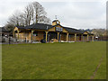 New sports pavilion, Arthur Baker Playing Fields, The Moat