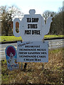 Tea Shop Stores & Post Office sign