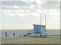 TM5491 : Lifeguard station on the south beach by Adrian S Pye