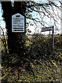 TM1377 : All Saints Church sign by Geographer