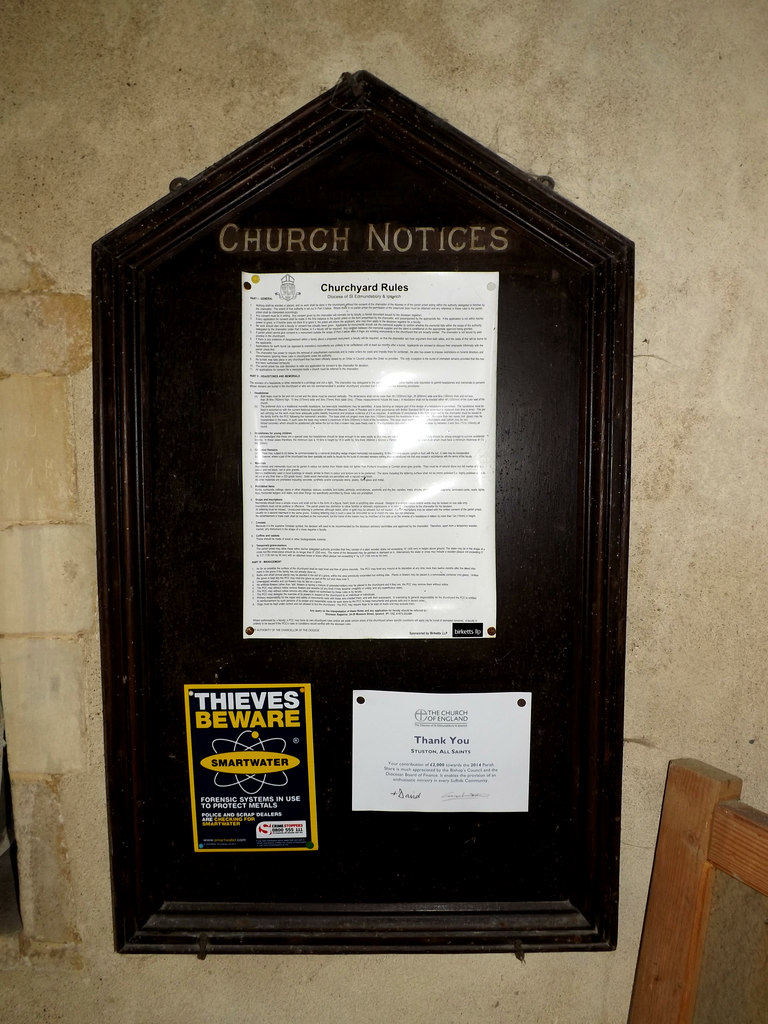 All Saints Church Notice Board © Adrian Cable :: Geograph Britain and ...