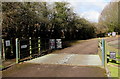 Grid across the entrance drive to the former Littledean Jail