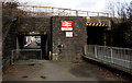 Garth railway station name sign