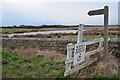 Footpath sign, Blakemoor