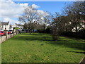 Green on the south side of Windsor Road, Radyr, Cardiff