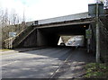ST1281 : North side of the M4 overbridge, Morganstown, Cardiff by Jaggery