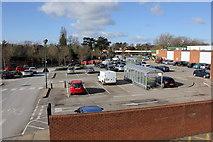 SJ4068 : Morrisons car park at the Bache by Jeff Buck
