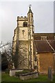 The tower of All Saints Church