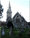SO5339 : Church and churchyard, Tupsley, Hereford by Jaggery
