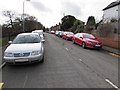 Car-lined Taff Terrace, Radyr, Cardiff