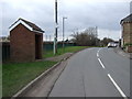 Bus stop and shelter on Canal Lane, West Stockwith