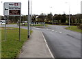 Turn left for the railway station and Park & Ride, Radyr, Cardiff