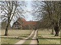 Upham House from the end of the driveway