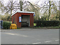 Bus shelter and grit bin