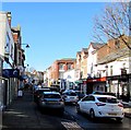 Sunday traffic in Gloucester Road, Ross-on-Wye