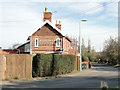 Fancy brickwork on the gable end