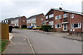 Houses at a bend in Heol Seddon, Danescourt, Cardiff