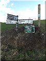 TM0277 : Roadsign on Wash Lane by Geographer