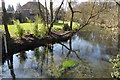 View along the Loddon from bridge on Pyotts Hill