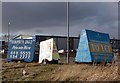 Mobile hoardings beside Cathcart Road