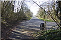 Looking into Reading Road from the east