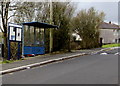 Church Street bus shelter and notice board, Caerau