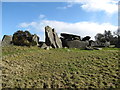 The Clontygora Court Tomb from the west