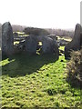 The forecourt and first chamber of the Clontygora Court Tomb