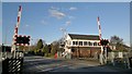 Level crossing and Brough East signal box