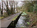 Nightingales Bush fragment of the Glamorganshire Canal in Pontypridd