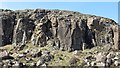 NM4739 : Basalt crag by Richard Webb