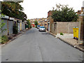 Service road behind Hobs Moat Road shopping parade, Olton