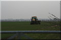 Working a wet field on the outskirts of Faldingworth